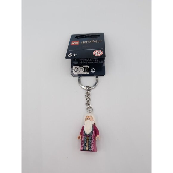 Lego Harry Potter Dumbledore Keyring / Keychain - 854198 - Brand New - Picture 1 of 2